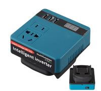 Zunishaone Centrale elettrica portatile, inverter di corrente della batteria - inverter di lavoro esterno con display attuale,Presa a batteria per campeggio all'aperto, viaggio a casa