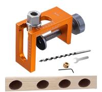 Zunishaone Cerniera a scomparsa per armadietti, guida per la foratura della cerniera per la lavorazione del legno, 10 mm, per la lavorazione del legno, utensili di posizionamento in metallo per armadi
