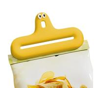 Zunishaone Clip per alimenti carine, per uso domestico, simpatiche espressioni | Clip sigillanti per la freschezza degli snack con foro, accessori da cucina, molla elastica integrata per cucina sul