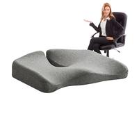 Zunishaone Cuscino del sedile in memory foam - Cuscino del sedile per alleviare il disagio coccige | Cuscini per sedia in rilievo sul coccige con schienale antiscivolo e cuscini spessi per sedie