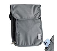 Zunishaone Custodia con blocco - Nylon 19x14 cm, borsa con scudo Faraday, organizer da viaggio antimagnetico | per la sicurezza delle carte di credito, la conservazione del passaporto d'identità, i