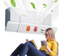 Zunishaone Deflettore di per condizionatore d'aria, protezione anti respiro diretto per condizionatore d'aria, supporto regolabile portatile per blocco ad angolo a 180 gradi, con protezione per