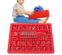 Zunishaone Filo e Metallo per Mente Agile - Gioco di Ingegneria per sfidare la Mente, sblocca interlacciati, per casa, ufficio, viaggi, campeggio, pic-nic, bambini, adulti, favori di feste