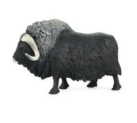 Zunishaone Giocattolo a buche di muschio - Autentica figura di bue muschio, modello di fauna selvatica, giocattolo per torte, compleanni, regali per feste e ragazze
