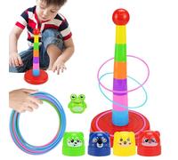 Zunishaone Gioco Di Rilascio Di Precisione per Bambini - Giocattolo Di Impilamento per Interazione Padre-Figlio,Gioco Colorato Di Lancio Di Cerchi | per Bambini, Ragazze e Genitori, Formazione