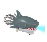 Zunishaone Interactive Shark Toy - 21.5x12.5x10.3cm Durable ABS, Electric Spray Doll, Sensory Animal Soother, Jam-Proof Mechanism | Boys Family Home Kindergarten Party Birthday Holiday Fun Play