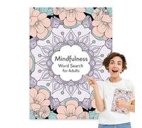 Zunishaone Libri di puzzle di ricerca di parole per adulti, Libri di ricerca di parole,Giochi rilassanti per lo stress - Diventa la Parola per l'Adulto per mantenere il