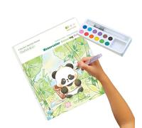 Zunishaone Libro da colorare ad acqua, Libro ad per bambini - Set di pittura prescolare - Kit di libri di di arte artigianale multifunzionale per l'asilo della casa di