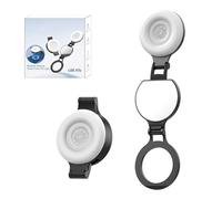 Zunishaone Luce magnetica, luce morbida dimmerabile con specchio, luce luminosa per cellulare, per scatti di trucco, streaming, lavoro informatico e fotografia, per la registrazione di contenuti