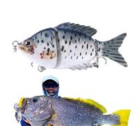Zunishaone Lures di pesca al Bar, esche di Nuoto per la pesca al Bar, Lures Basso Subacquea Profondità Multisecali Realistici Attrezzature Pesce a Mosca che scorre per la Famiglia