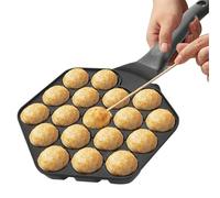 Zunishaone Maker, Per, Attrezzatura da Cucina con 18 Cavità per Preparare Pancakes Rotondi, per Principianti Casalinghe e Appassionati Culturali