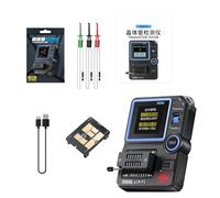 Zunishaone Oscilloscopio portatile, tester di transistor con schermo a colori, tester automatico di precisione per condensatori diodi resistenze induttori MOS NPN Zener e test