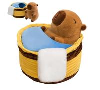 Zunishaone Peluche Capybara - Morbido dolce bambola decorazione per la casa - Adorabile peluche Capybara giocattolo | Per i bambini collezionisti compleanno Natale soggiorno home office camera degli