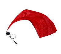 Zunishaone Poi Silk Velo, bandiere di danza di lode, bandiere di ballo con palline, velo di gradiente Pobery Dancing per chiesa, scena e cerimonie di culto religioso, Rosso puro, Consulte la