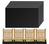 Zunishaone Post Manica, Fence Post Cover, 8 x Protezione per in legno, 42,5 x 26,5 cm/16,73 x 10,43 pollici Strumento di protezione della recinzione, copertura protettiva autoadesiva per giardino