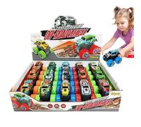 Zunishaone Pull Back Car | 15 X Colorful Funny Friction Powered Vehicles for Kids, Pull Back Toy Cars Playset for Boys, Girls, Todlers 3+, Interactive Racing Game, Idea for Birthdays, Holidays, Part