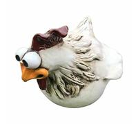 Zunishaone Scultura di recinzione di pollo all'aperto - Figurina per uccelli per coltivazione in resina, accento sul gallo | ESPRESSIONE DELLA STATUE DECORATIVA LIGHITÀ ORNINE ANIMALE PER GARDAR COOT