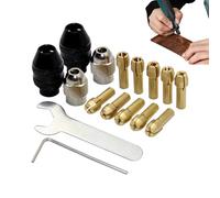 Zunishaone Set di trecce, set di trecce di perforazione - Cambio rapido Chuck Collet - Sostituzione stelo in smerigliatrice elettrica 1/32-1/8 pollici per lucidatura ruote