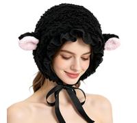 Zunishaone Sheep Hat | Cute Warm Costume Headband with Adjustable Chin Ties