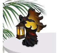 Zunishaone Statua fantasma di Halloween | Statua spaventosa in resina LED vintage - Lanterne spaventose per decorazione di Halloween, per casa fuori dal cortile,