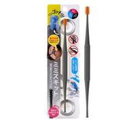 Zunishaone Strumento di rimozione per orecchie in silicone, cucchiaio per orecchio a doppia testa, Cleaners per rimozione cavi a doppia testa riutilizzabili, strumento di pulizia raschietto