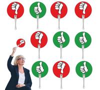 Zunishaone Tavolozze Sì o No, Palette di Gioco Vero/Falso - 10 Pezzi | Palette di voto per studenti per attività di classe, eventi interattivi: rosso e verde, strumento divertente e