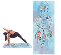 Zunishaone Yoga Blanket - Gym Towel, Mat Cover | Felpa assorbente in microfibra con Active Dry non slip, Hot Yoga Accessory for Women and Men During Travel, Bikram Practice and Studio Sessions