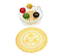 ZUNOXAZ 1 Set Array di Transito a Cinque Elementi Arredamento di Fortuna Illuminato Ornamento a Sfera di Palline di Sfera di Adornare d'oro Bicchiere