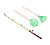 ZUNOXAZ 1 Set Canne da Miniature per Rete Decorativa Accessorio per Miniature Case delle Creatività Design Dettagliato Realistico Facile da Posizionare Versatile per Bambina