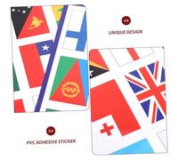 ZUNOXAZ 10 Fogli Adesivi Bandiere Stickers Decorativi Temporanei per Viso e Corpo Facili da Applicare e Sicuri per del Calcio e Eventi Sportivi