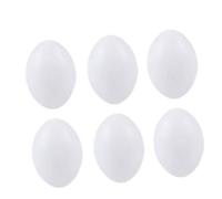 ZUNOXAZ 10 Pezzi Uova Finte Piccione Viaggiatore Realistiche, Superficie Liscia, Materiale Sicuro, Decorazione Creativa per Casa e Negozio, Gioco di Finzione