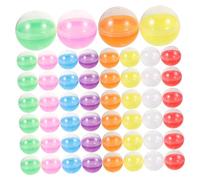 ZUNOXAZ 100 pezzi Capsule Trasparenti Riempibili da Sfere Rotonde Vuote per Distributori Automatici Palline Apribili per Feste Matrimoni Conserve Dolci e Sorprese