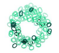 ZUNOXAZ 100 Pezzi Fasce Elastiche per Capelli Bambina Verde Gradiente Morbide Piega Elastici Ponytail per Neonate e Bambine Accessori Adatti Tutti i Tipi di Capelli e Stili Quotidiani