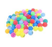 ZUNOXAZ 100 Pezzi Palline Estrattive Numerate da Palline Colorate per Lotteria e Tombola Sfere Piccole in Plastica Resistenti e Leggere per Giochi di Bingo Attività Educative e Feste