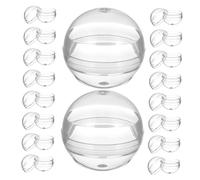 ZUNOXAZ 110 Pezzi Container Gumball per Favore del Partito Piccole Sfere di Capsule Rotonde Capsule a Macchina Gumball Bulk Piccolo Round per distributore Automatico Transparent