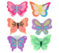 ZUNOXAZ 12 Pezzi Anelli a Farfalla per Giocattoli ad Anello Colorati Bomboniere per Feste di Compleanno e Premi in Classe per Ragazze