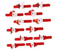 ZUNOXAZ 12pezzi Bracciale Charm Natalizi in Materiale di Design di Elementi Natalizi per Ragazzo Ragazza Ragazza Accessori Regalo per Feste e Compleanni Stile Casuale