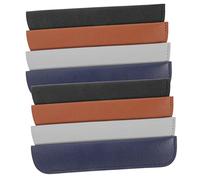 ZUNOXAZ 12pezzi Custodia in Pelle Per Penna Singola Da Astuccio Elegante Resistente e Leggero Protezione Anti-graffio Per Penne Stilografiche in Nero Marrone Grigio e Blu Scuro Come Confez