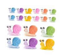 ZUNOXAZ 18 Pollici Miniature Garden Snail Ornaments Resin Luminous Tiny Snail Sculptures For Fairy Garden Micro Landscape And Plant Pot Decoration And Playful Design