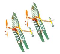 ZUNOXAZ 2 Glider DIY per Aereo Artigianale Educativo con Assemblaggio Stimola Creatività e Capacità Logiche Materiali Sicuri e Maneggevoli Colori Casuali Colore Colore Casuale