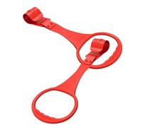 ZUNOXAZ 2 Pezzi Anelli Pull Up per Maniglie Ergonomiche per Recinto Giochi Supporto Sicuro per Apprendimento Camminata e Allenamento Motorio Facili da Installare Rosso