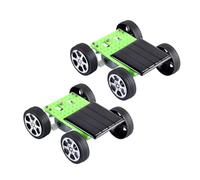 ZUNOXAZ 2 Pezzi Auto Solare Fai da Te Mini Kit di Assemblaggio Educativo, Veicolo ad Energia Solare senza Batteria, Gioco Scientifico Creativo per Sviluppo Pratico e Colore Colore Casuale