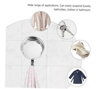 ZUNOXAZ 2 pezzi Ganci Ventosa Resistenti per Cucina e Bagno Appendini Foratura per Asciugamani Cappotti Utensili Adesione Forte su Superfici Lisce come Specchi e Vetro