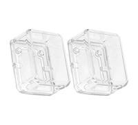 ZUNOXAZ 2 Pezzi Kit Parti Trasparenti per Scatola Musicale Carica Manuale Accessori Plastica per Riparazione e Montaggio DIY Meccanismo Manovella per Carillon Vintage