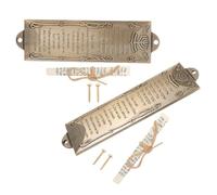 ZUNOXAZ 2 Pezzi Mezuzah per D'Ingresso con Pergamena Sacra per della D'Ingresso per La Preghiera per La Mezuzah retrò per La Mezuzah