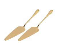 ZUNOXAZ 2 Pezzi Paletta per Torte in Acciaio Inossidabile Multifunzione con Lato Seghettato per Taglio Pulito Spatola Raschietto e Tagliapizza Ergonomica per Cucina Domestica Facile da