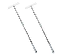 ZUNOXAZ 2 pezzi Supporto Porta Cartelli in Acciaio Inossidabile Telescopiche con Clip Trasparente Supporto Cartello Portatile per Parate Campagne Elettorali e Eventi Sportivi Facile da