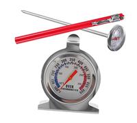 ZUNOXAZ 2 Pezzi Termometro Acciaio Inossidabile Termometro da Forno per Misurazione Temperatura Carni Facile con Indispensabile per Cucina e Barbecue