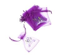 ZUNOXAZ 20pezzi Sacchetti Vuoti in Rete Piccoli Chiusura Coulisse Multiuso Per Conservazione Borse Di Lavanda Vuote