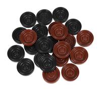 ZUNOXAZ 24 Pezzi accessori per dama accessori per giochi da tavolo scacchi di plastica giocare a fiches degli scacchi Accessorio per giochi da tavolo accessori per scacchiera AbS